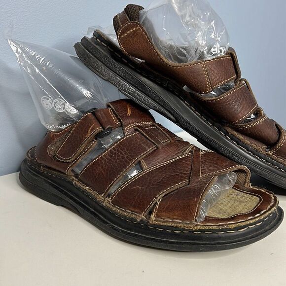 Fisherman Sandals Brown Leather Sz 11 Men’s - Picture 1 of 8